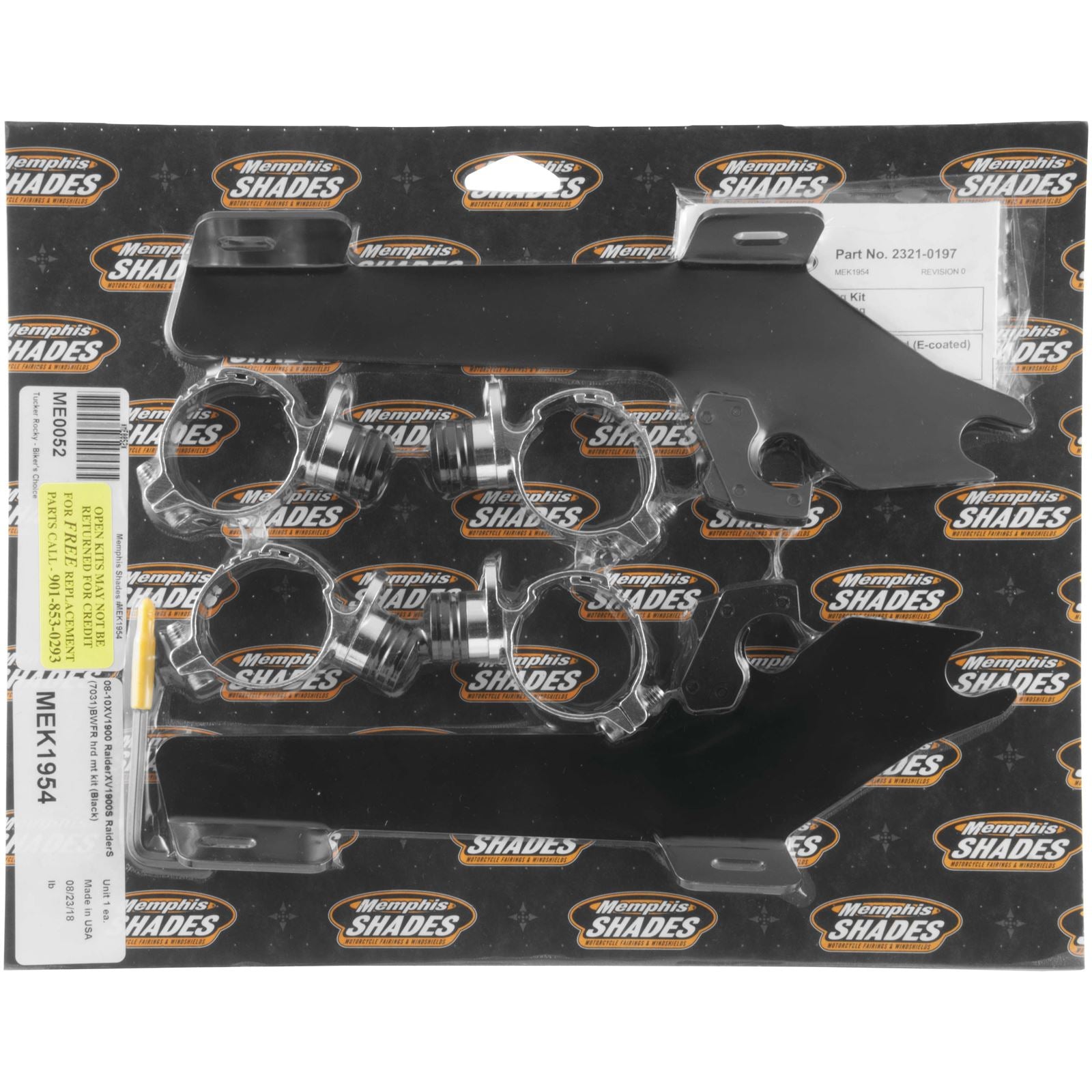 Memphis Shades Batwing Trigger Lock Mounting Kit - Raider - Black MEK1954_73411