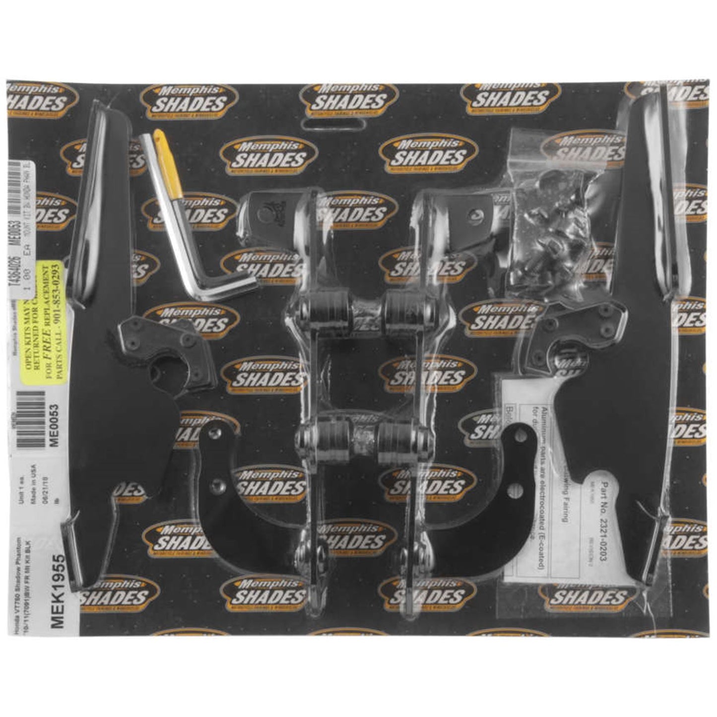Memphis Shades Batwing Trigger Lock Mounting Kit - VT750 Phantom - Black MEK1955_73412