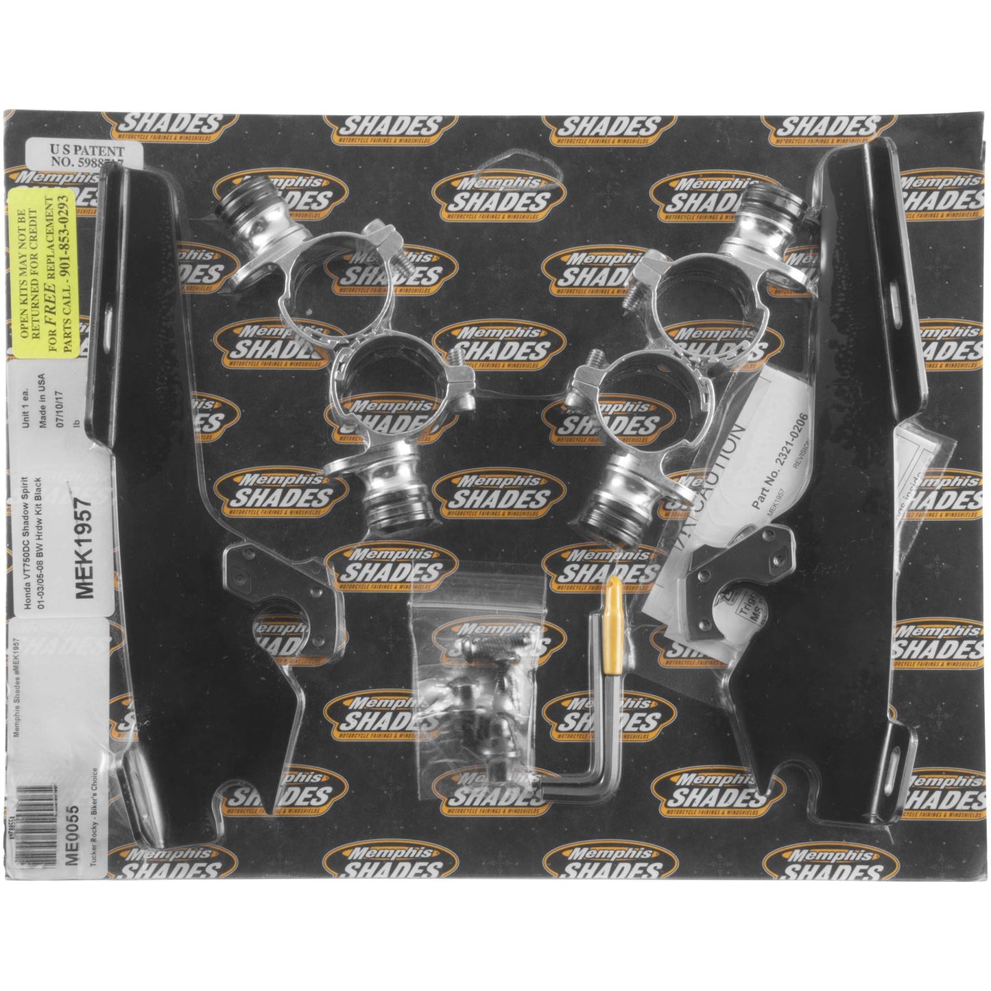 Memphis Shades Batwing Trigger Lock Mounting Kit - VT750 Phantom - Black MEK1957_73414