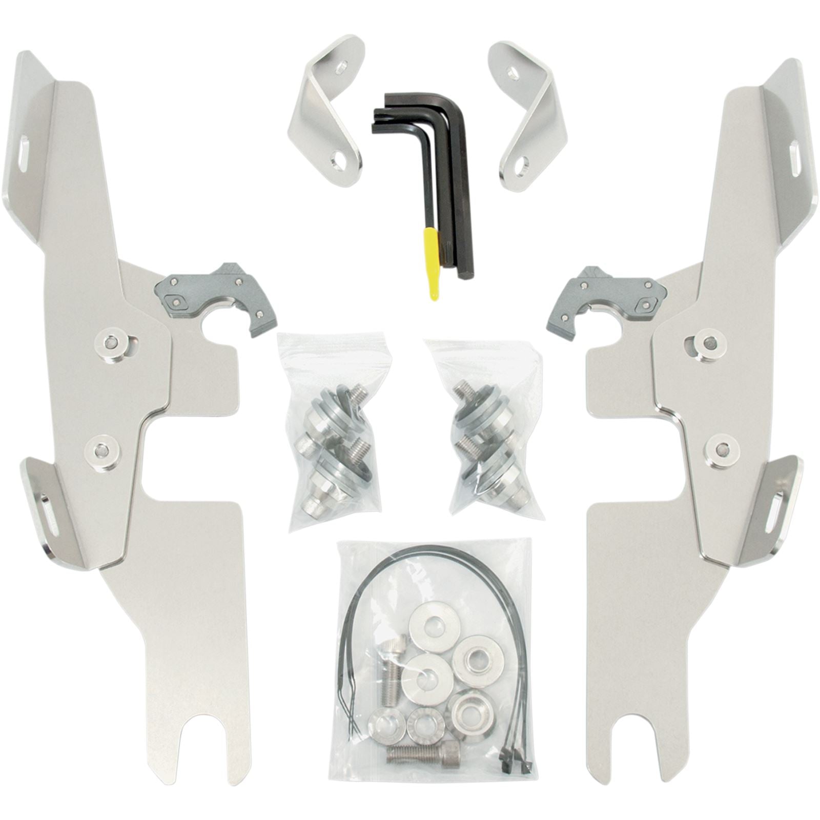 Memphis Shades Batwing - Mounting Kit - Polished - Switchback MEK1983_426693