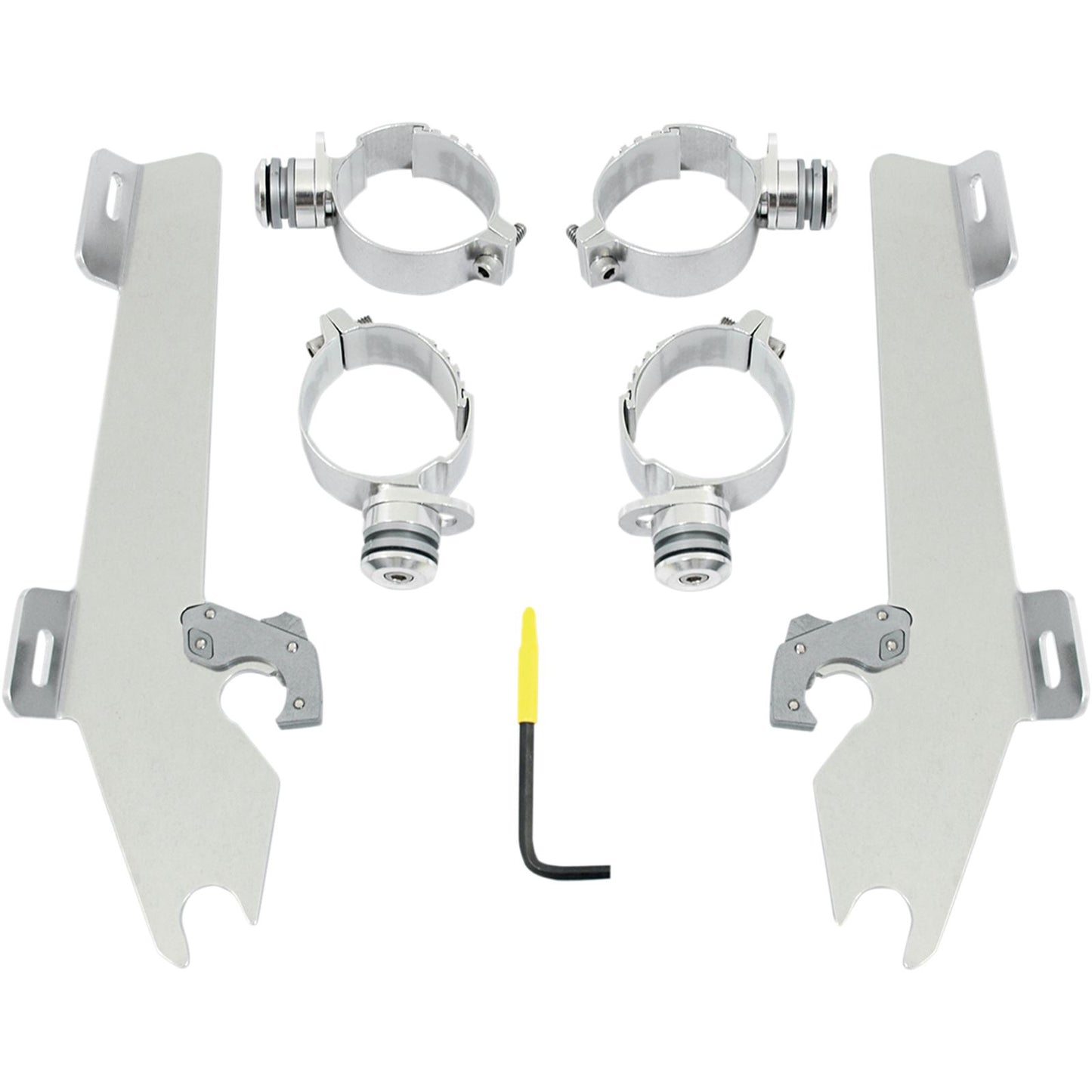 Memphis Shades Batwing Trigger Lock Mounting Kit - M50 - Polished MEK1990_427636