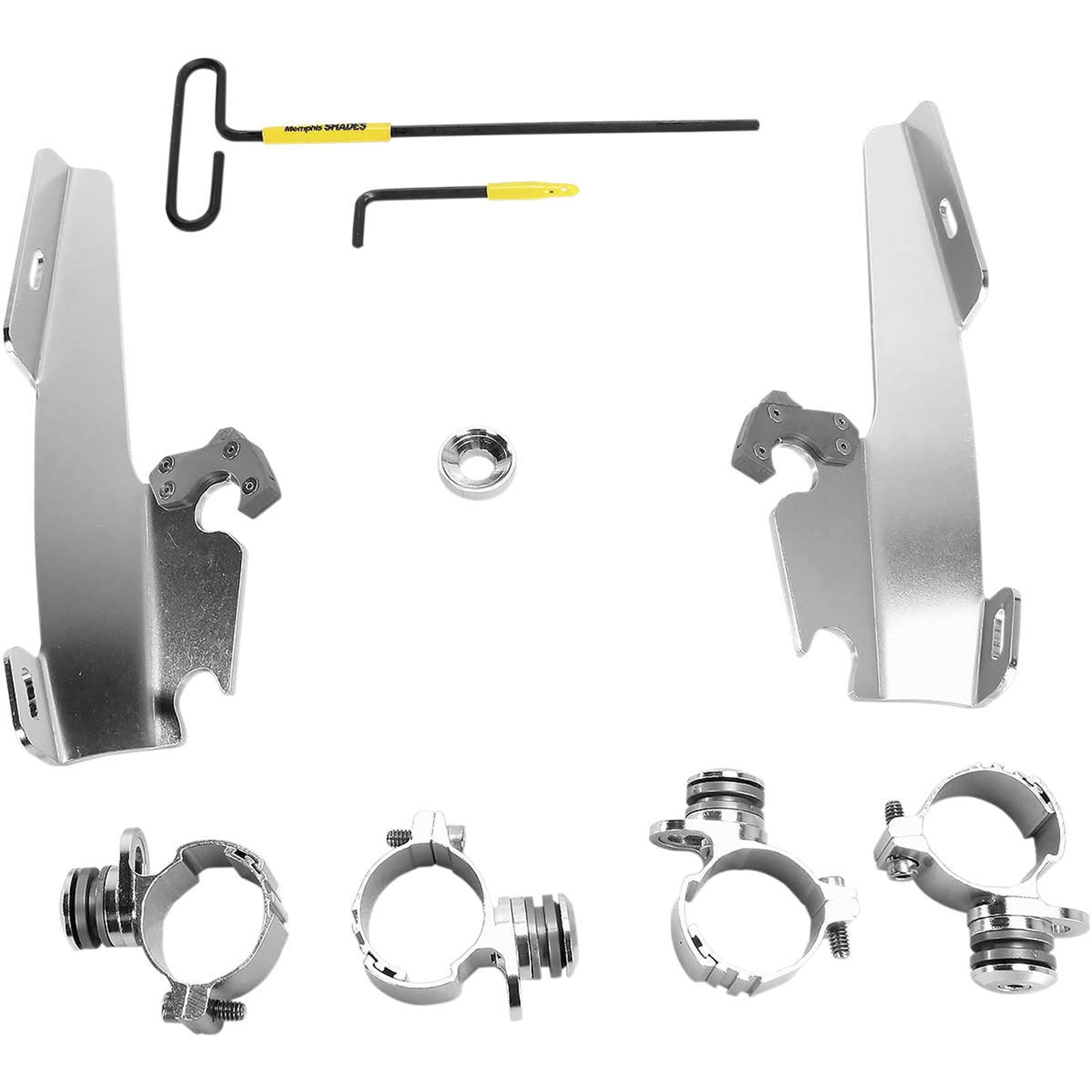 Memphis Shades Batwing - Mounting Kit - Polished - XL MEK1999_73420