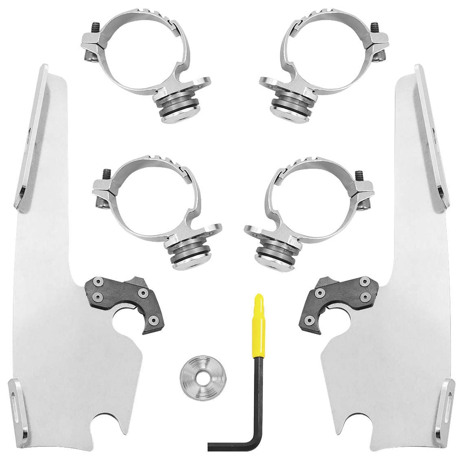 Memphis Shades Batwing - Mounting Kit - Polished - FXDL MEK2016_73424