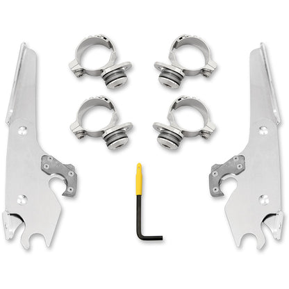 Memphis Shades Batwing Mounting Kit - Polished - Scout [MPN: MEK2027]_427681