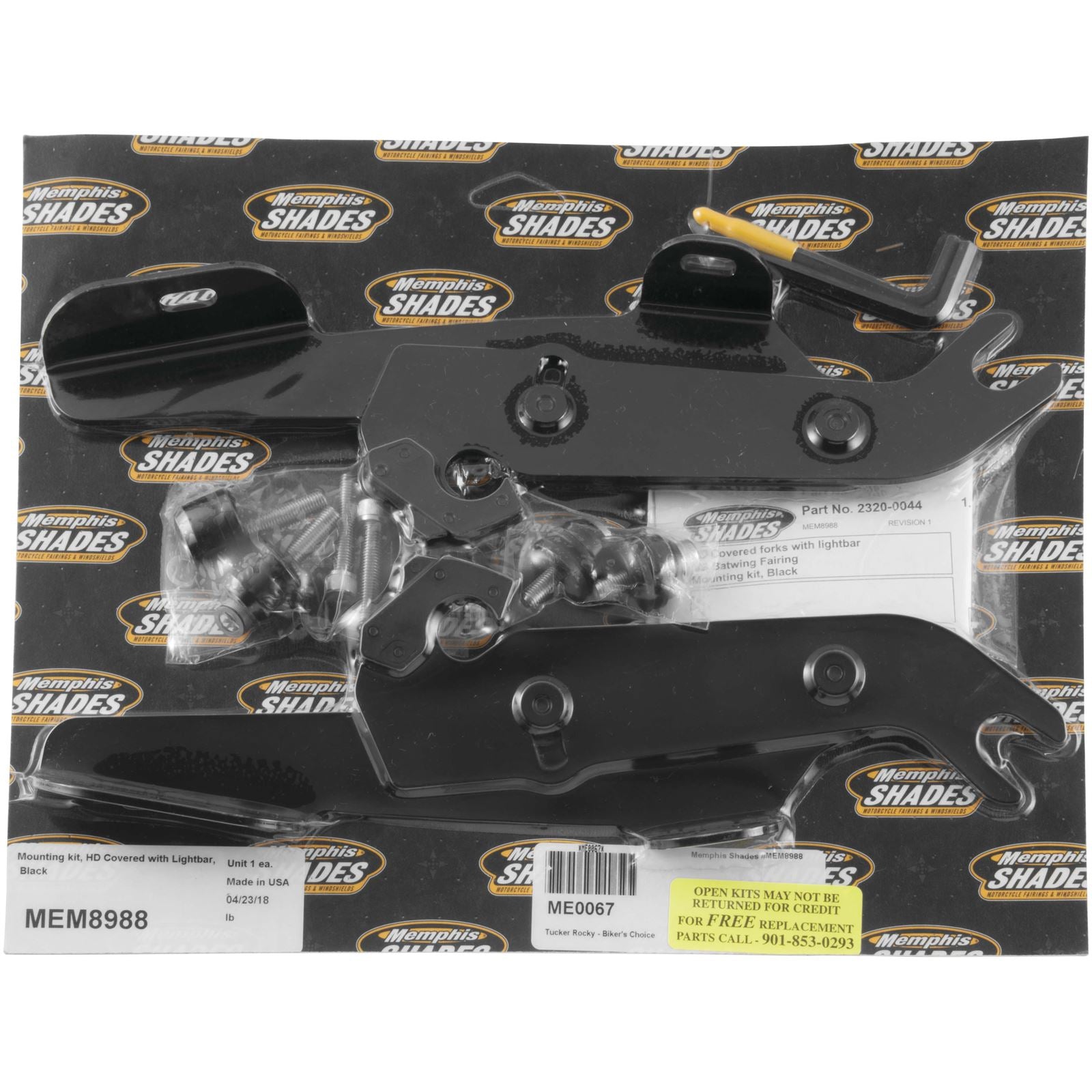 Memphis Shades Fats/Slim Trigger Lock Mounting Kit - Black - FLST MEM8988_73426