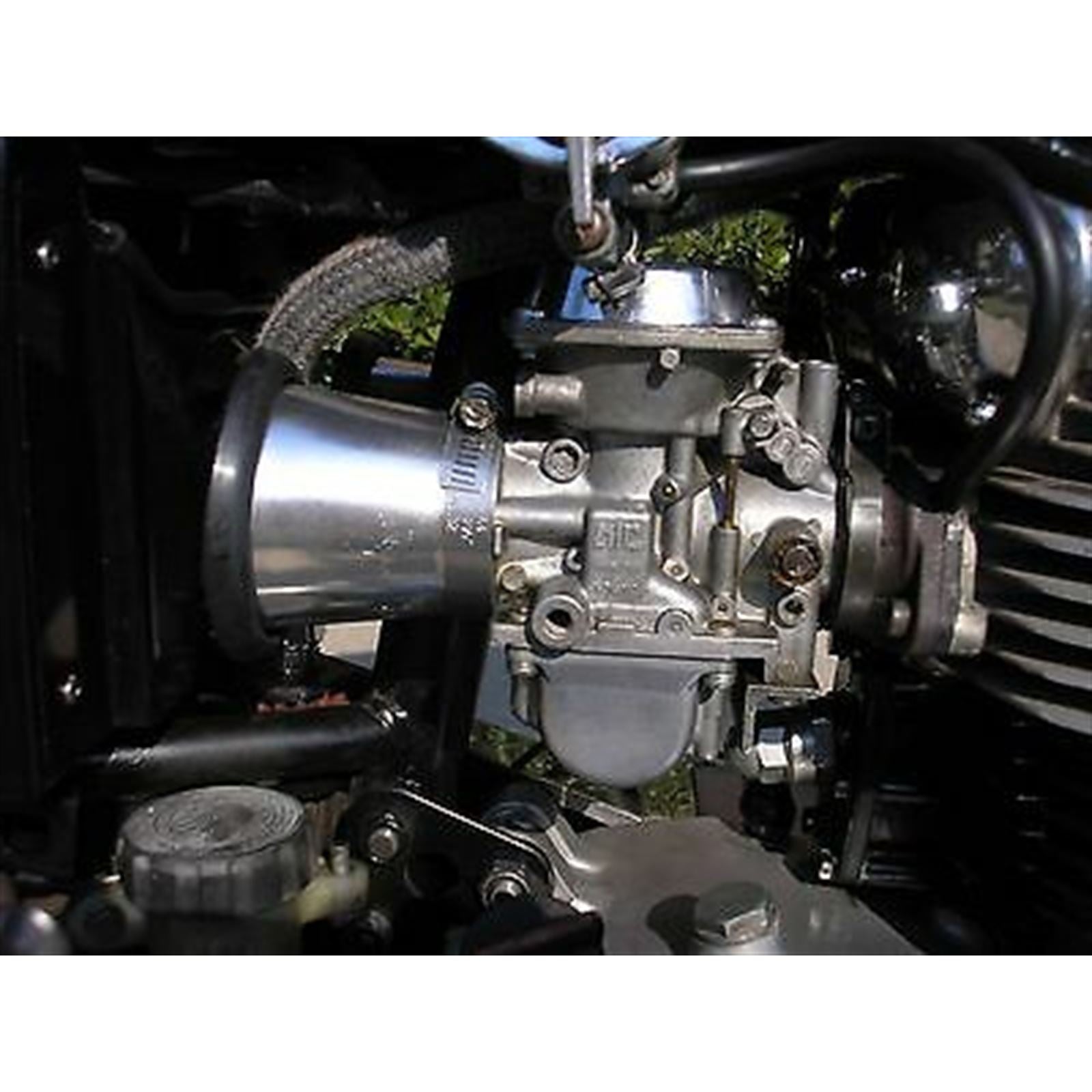 2FastMoto Silver Aluminum Velocity Stack 53mm I.D. x 62mm Trumpet Style RY-VS53_628070