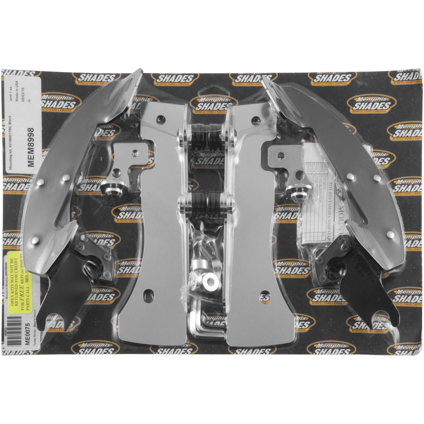 Memphis Shades Batwing Trigger Lock Mounting Kit - XV16/17 - Black MEM8998_73433