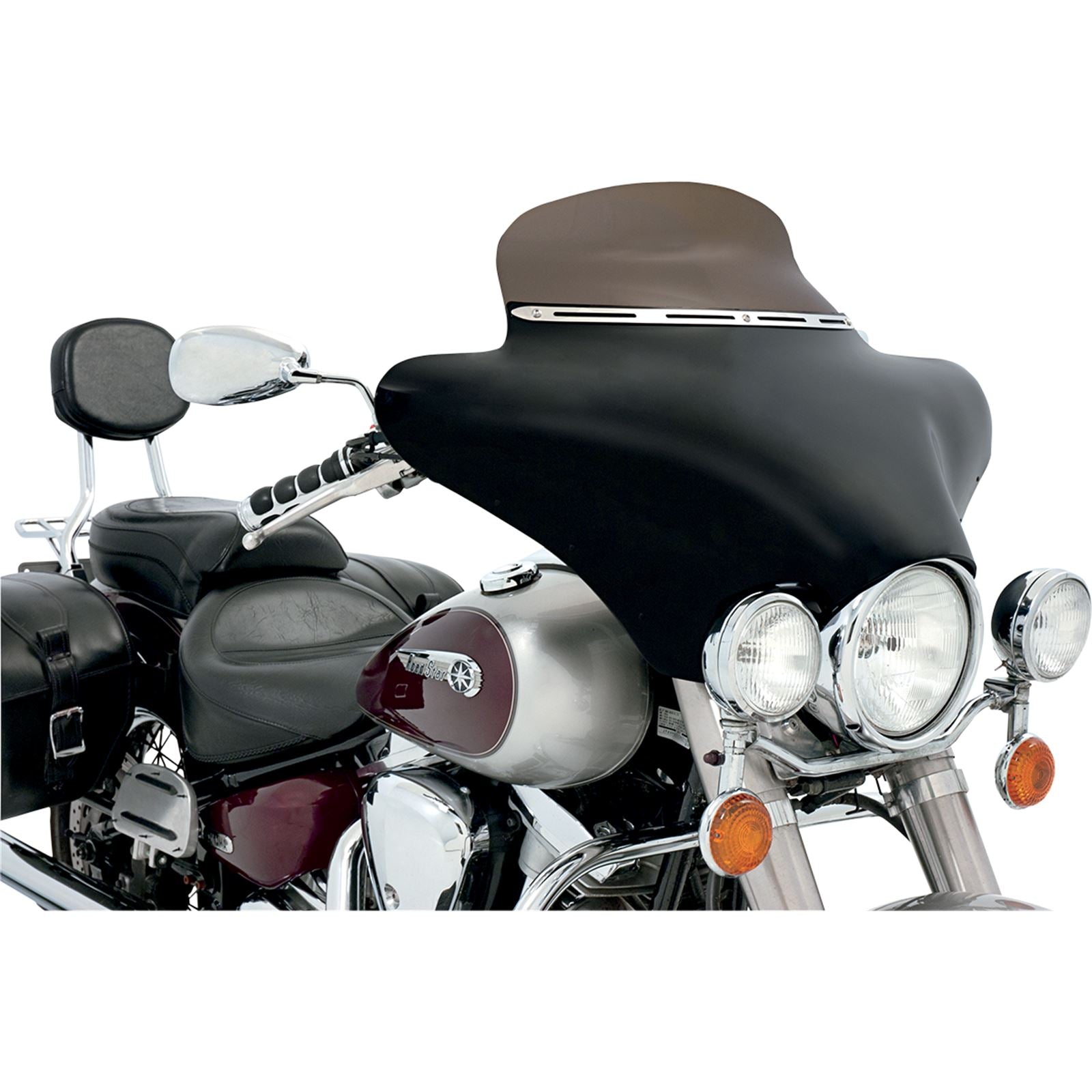 Memphis Shades Batwing Spoiler Shield - 6.5" - Black MEP8541_426945