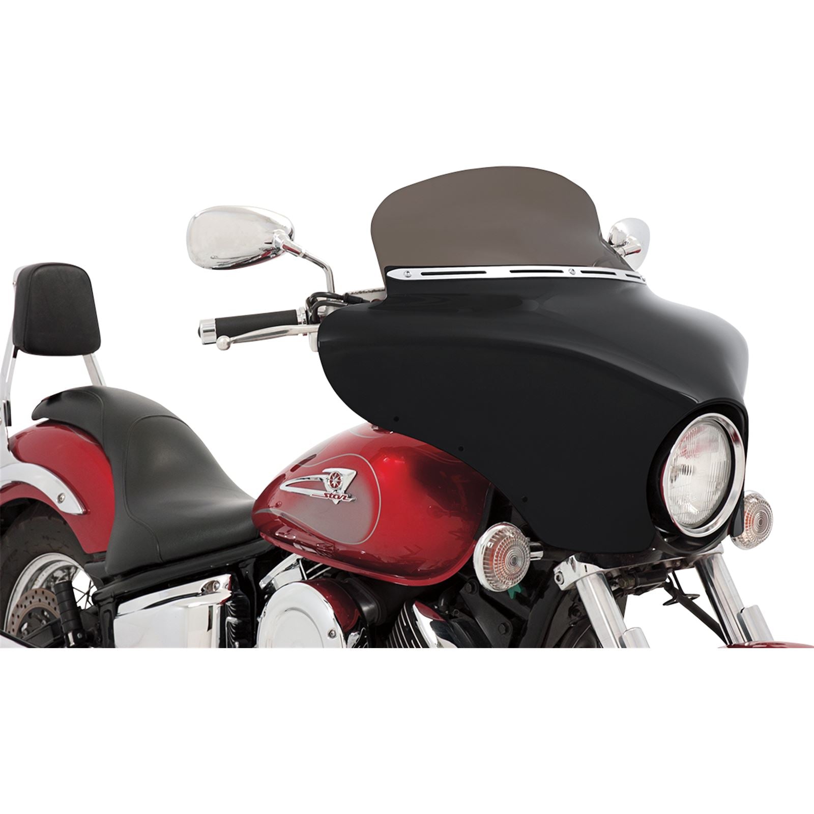 Memphis Shades Batwing Spoiler Shield - 6.5" - Black MEP8541_426949
