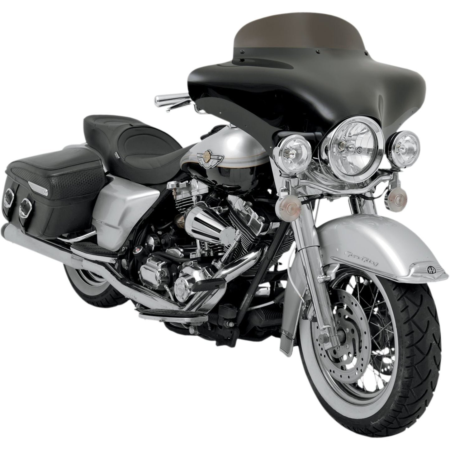 Memphis Shades Fairing Shield - Black - 5" MEP8501_426262