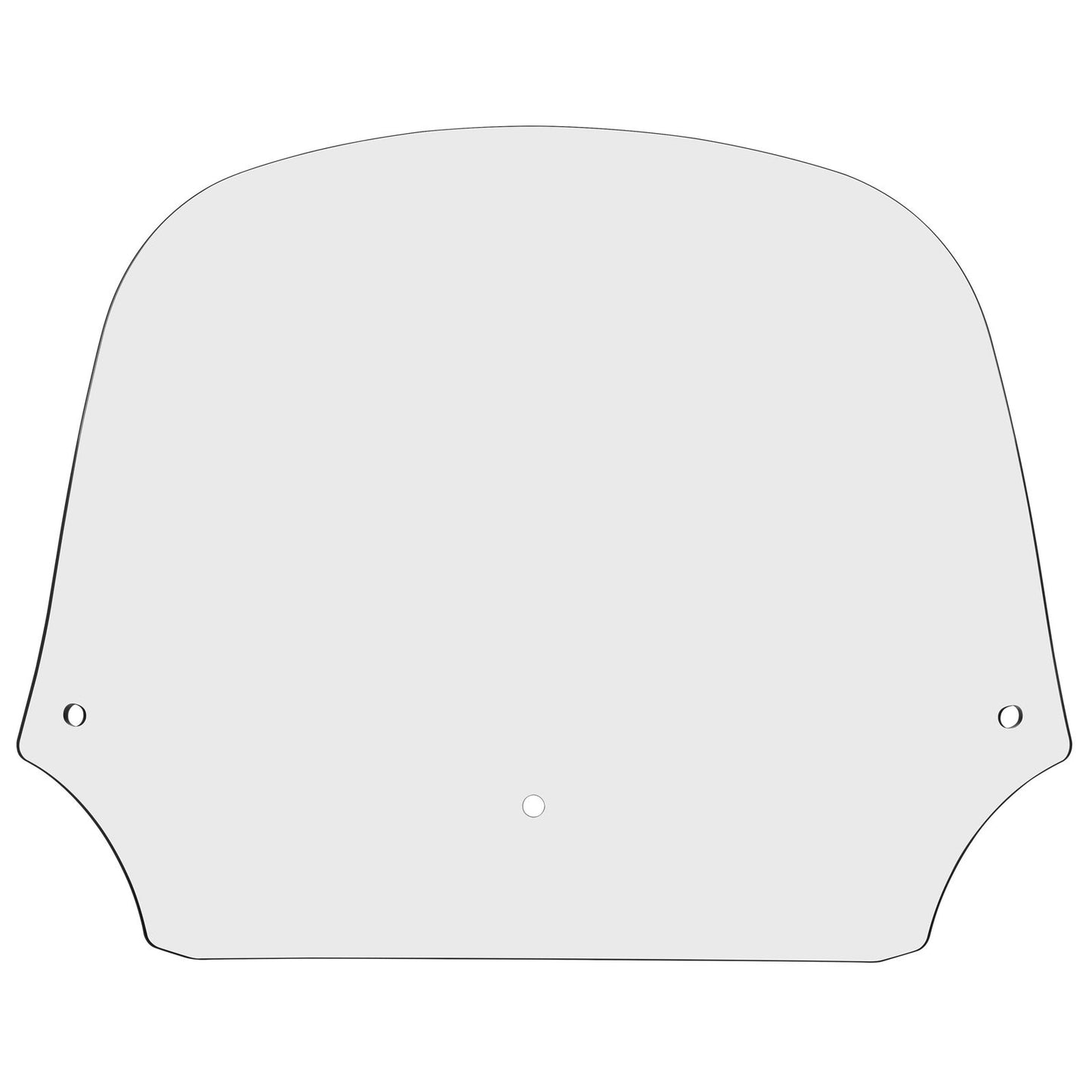 Memphis Shades Fairing Shield - Clear - 12" MEP8530_73518