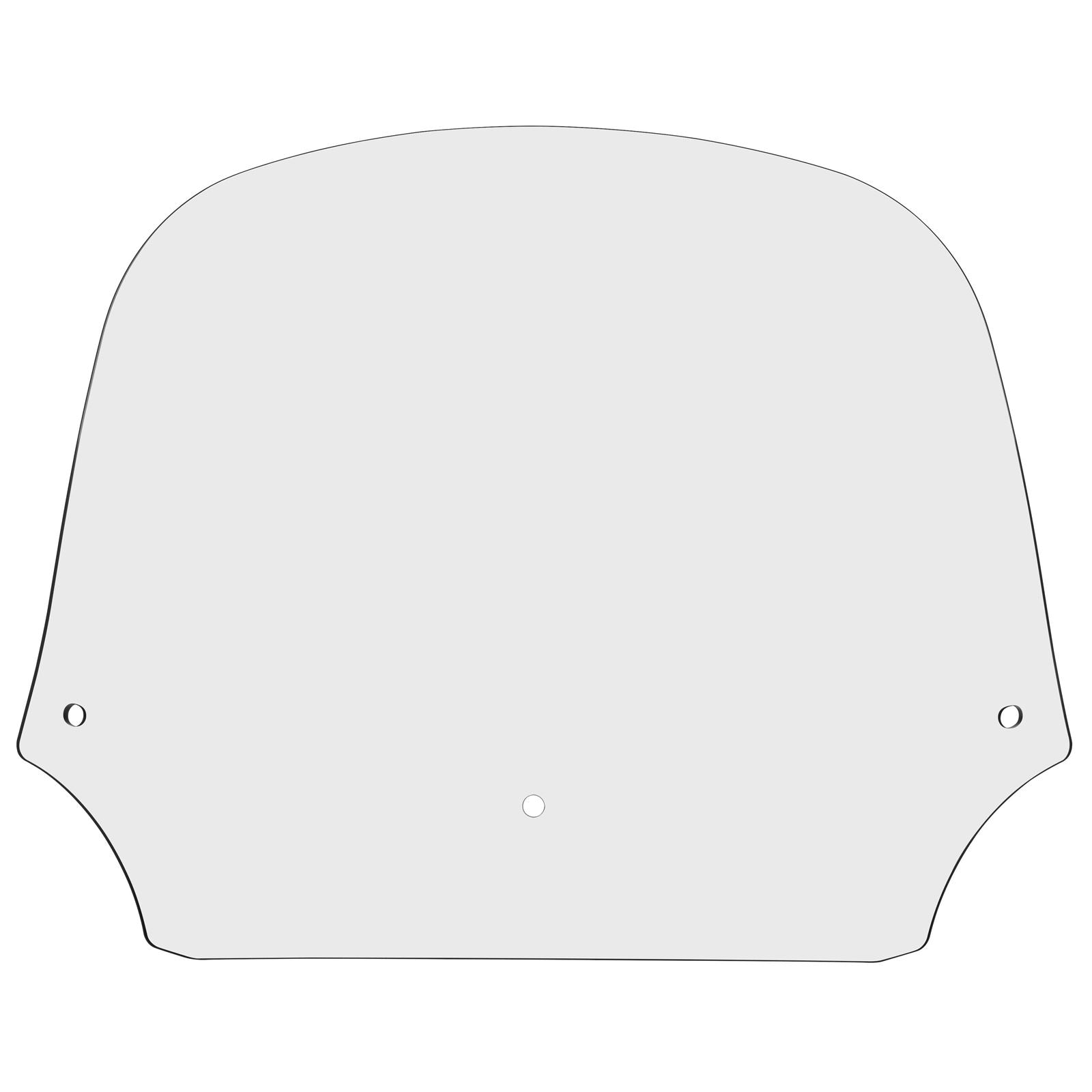 Memphis Shades Fairing Shield - Clear - 12" MEP8530_73518