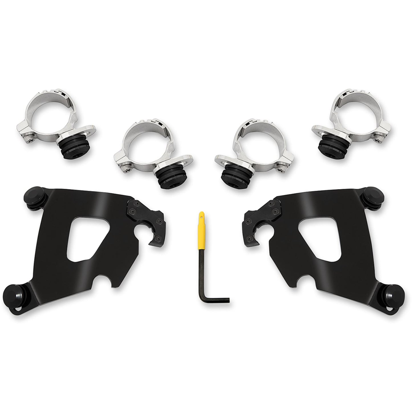 Memphis Shades Cafe Mounting Kit - Polished - Black MEB2025_427677