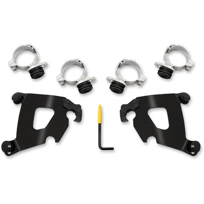 Memphis Shades Cafe Mounting Kit - Polished - Black MEB2025_427677