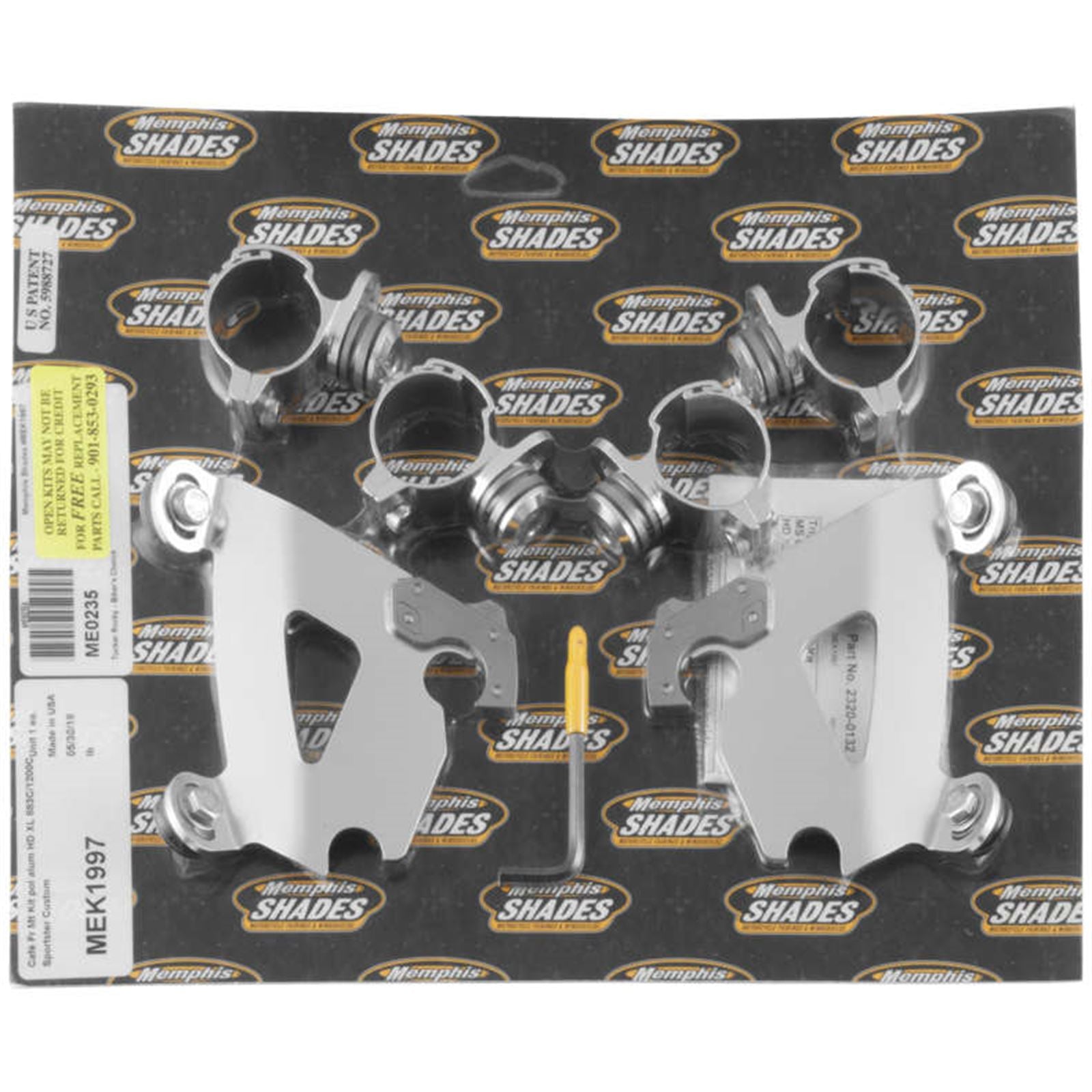 Memphis Shades Cafe Mounting Kit - Polished - XLC MEK1997_73579