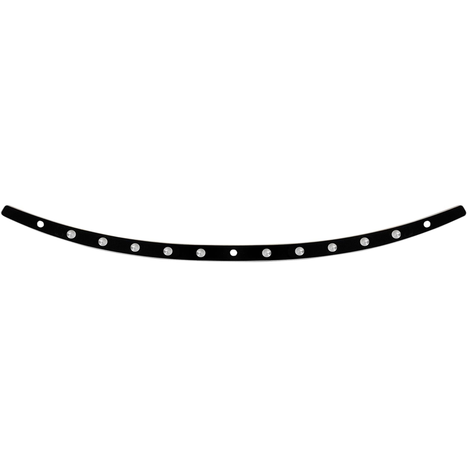 Memphis Shades Windshield Trim - Black - Dish - FLH '96-'13 MEB0943_427018