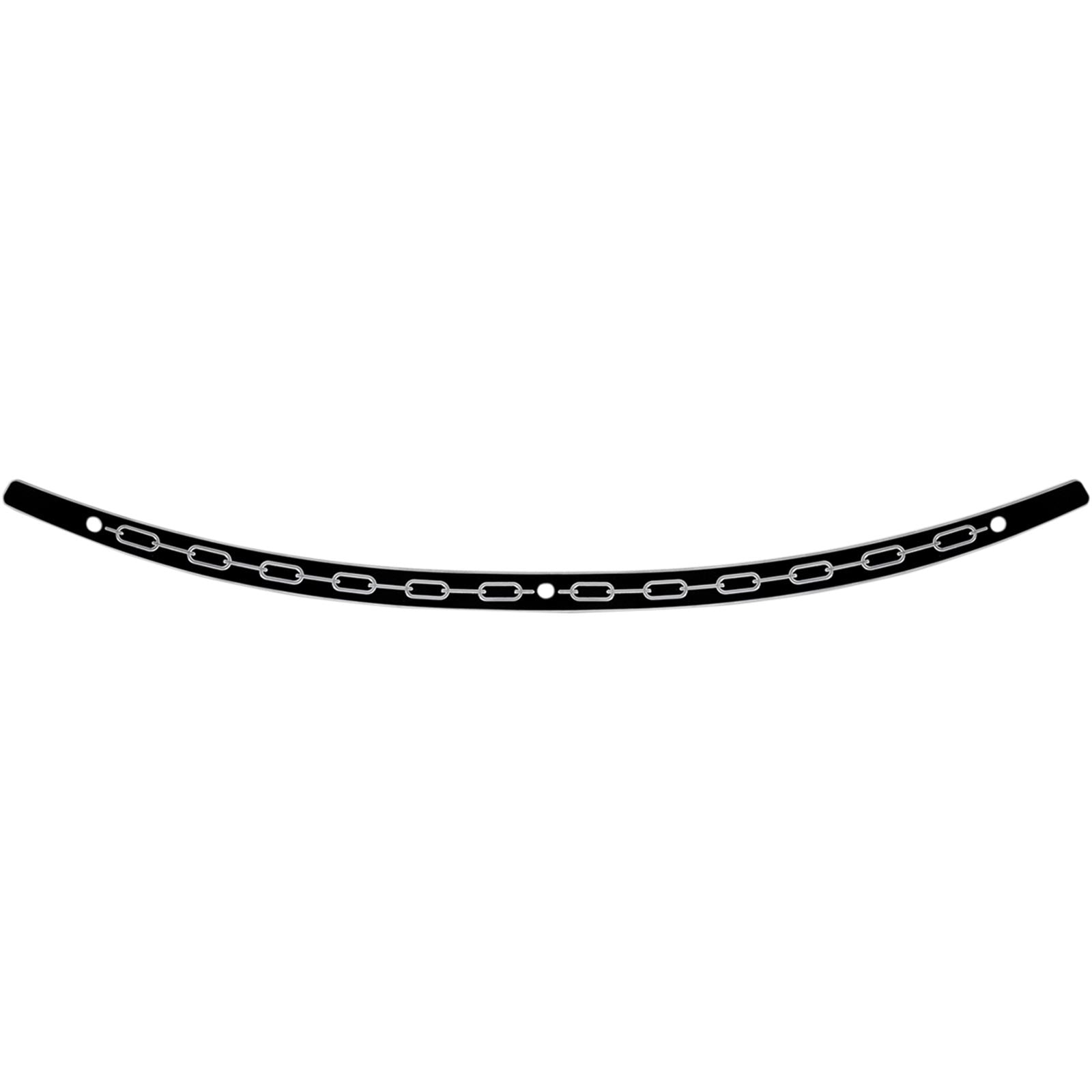 Memphis Shades Windshield Trim - Black - Chain - FLH '96-'13 MEB0944_427020