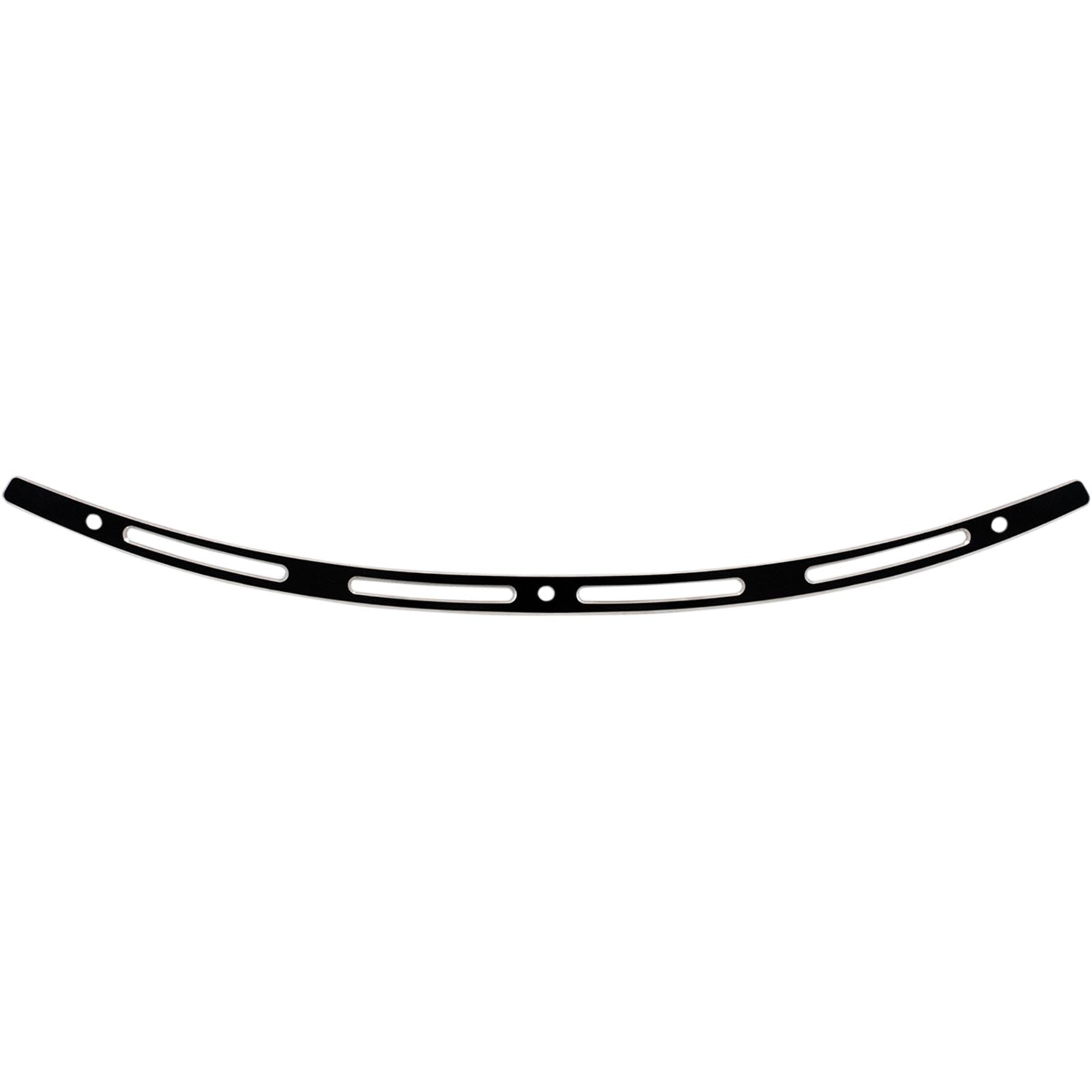 Memphis Shades Windshield Trim - Black - Slots - FLH '96-'13 MEB0945_427022