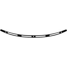 Memphis Shades Windshield Trim - Black - Slots - FLH '96-'13 MEB0945_427022