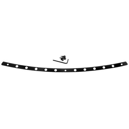 Memphis Shades Windshield Trim - Black - Holes - FLH '96-'13 OPEN BOX [MPN: MEB0947]_1830815