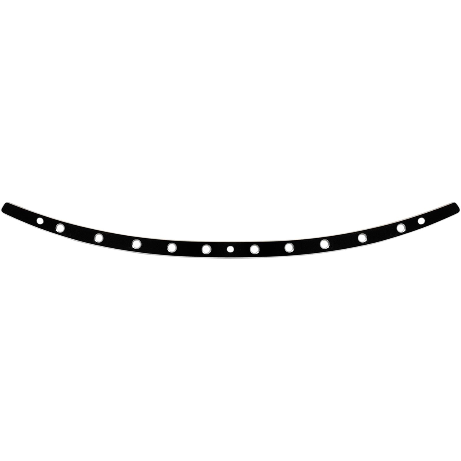 Memphis Shades Windshield Trim - Black - Holes - FLH '96-'13 MEB0947_427026