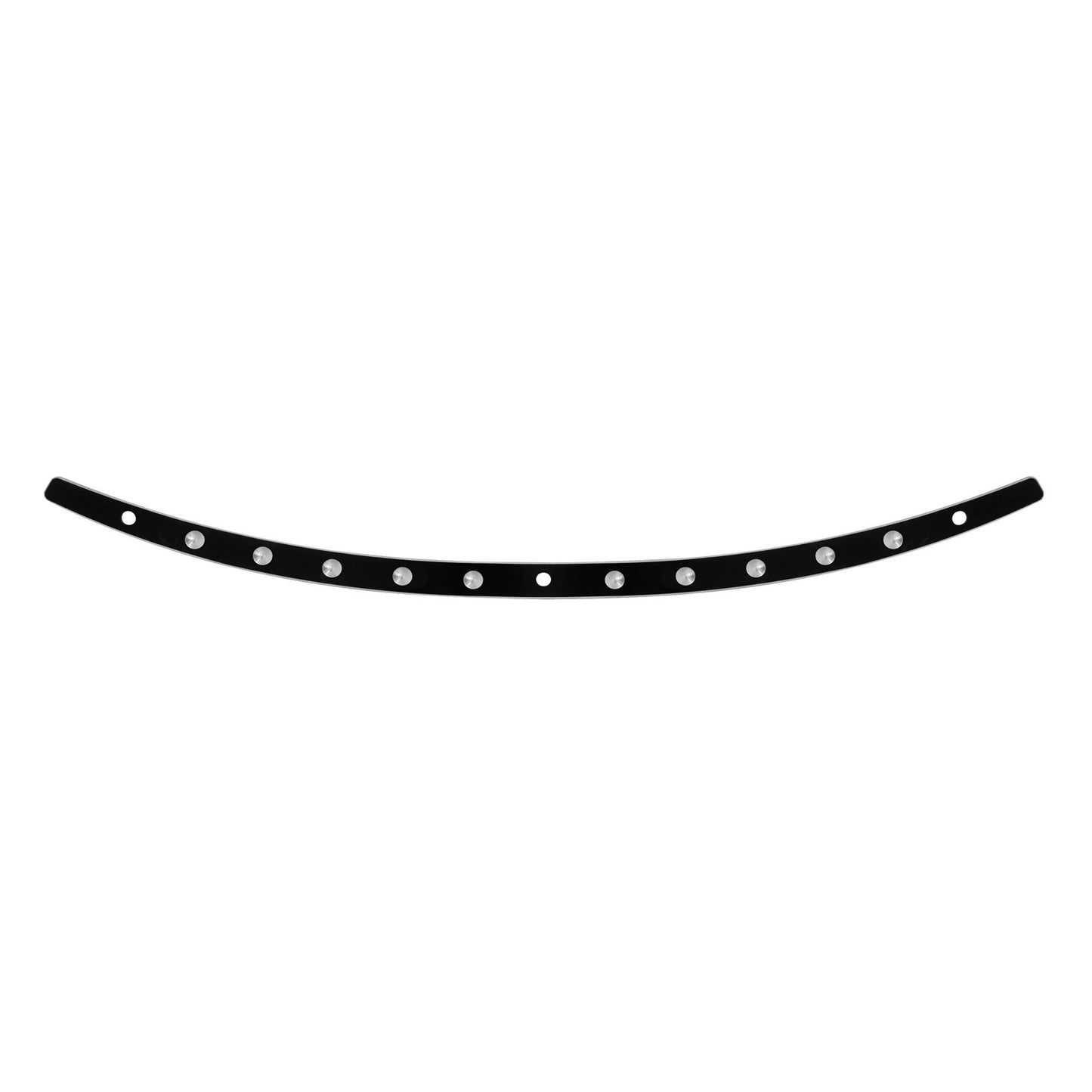 Memphis Shades Windshield Trim - Black - Dish - FLH '14+ MEB0972_73637