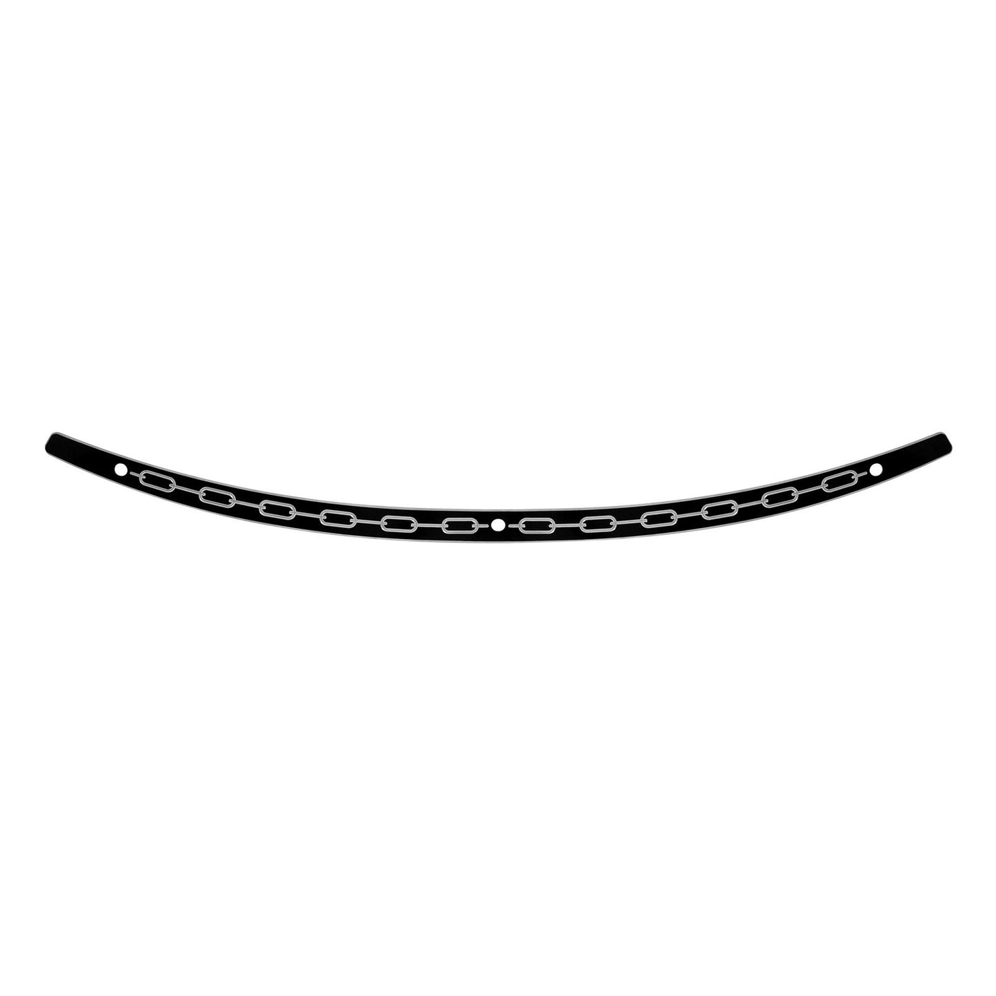 Memphis Shades Windshield Trim - Black - Chain - FLH '14+ MEB0973_73638