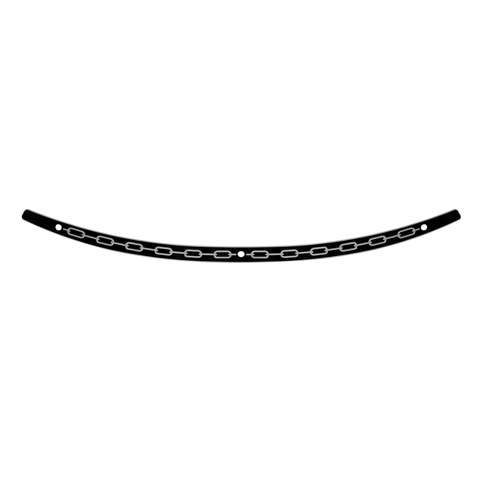 Memphis Shades Windshield Trim - Black - Chain - FLH '14+ MEB0973_73638