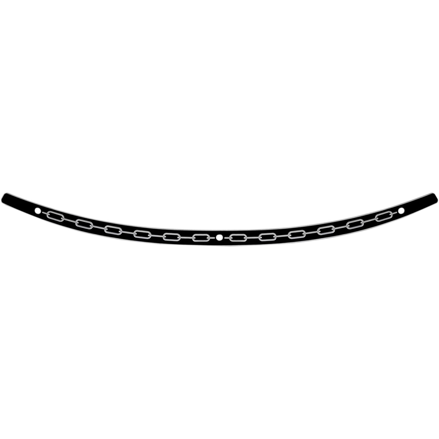 Memphis Shades Windshield Trim - Black - Chain - FLH '14+ MEB0973_427032