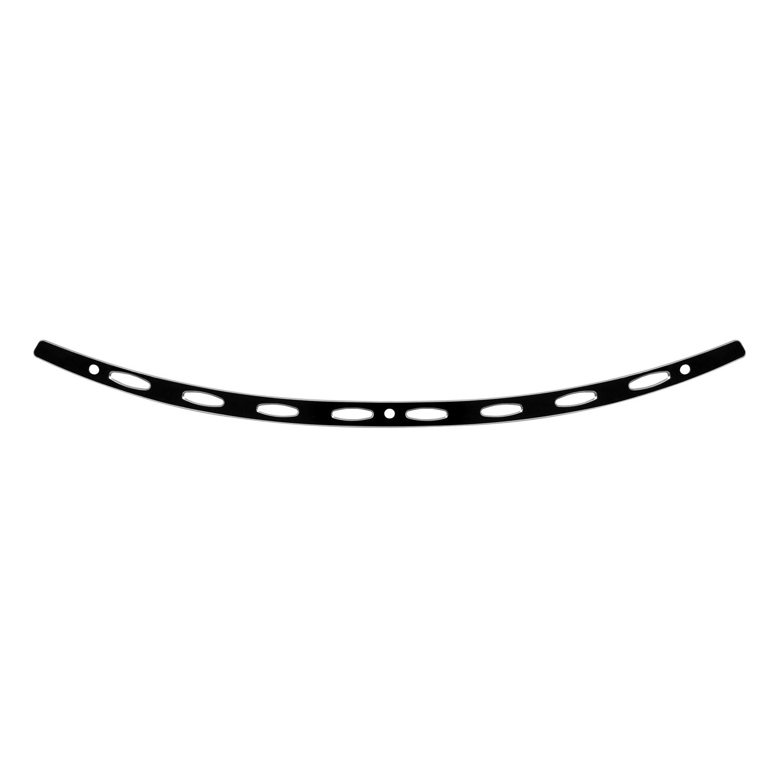 Memphis Shades Windshield Trim - Black - Oval - FLH '14+ MEB0975_73642