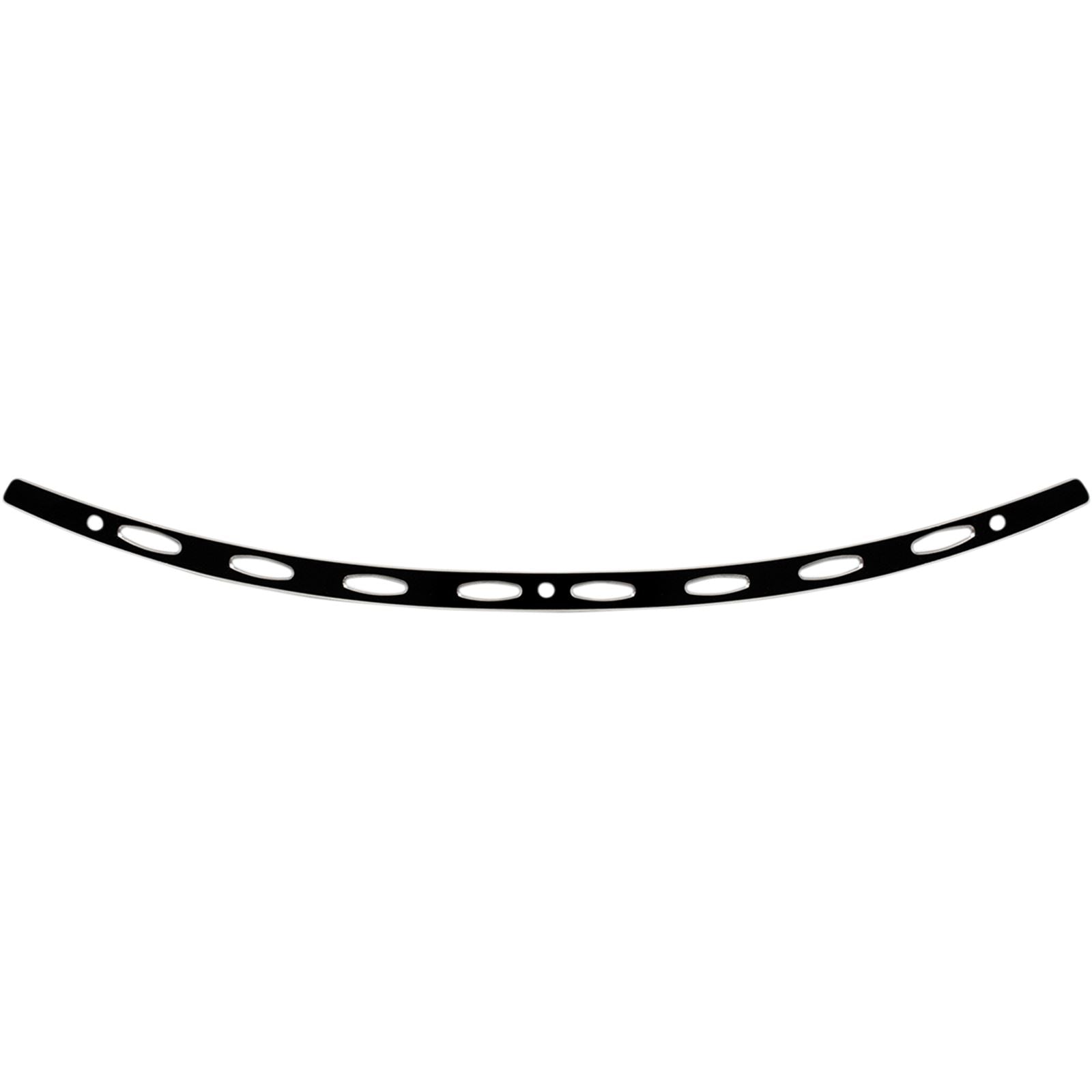 Memphis Shades Windshield Trim - Black - Oval - FLH '14+ MEB0975_427036