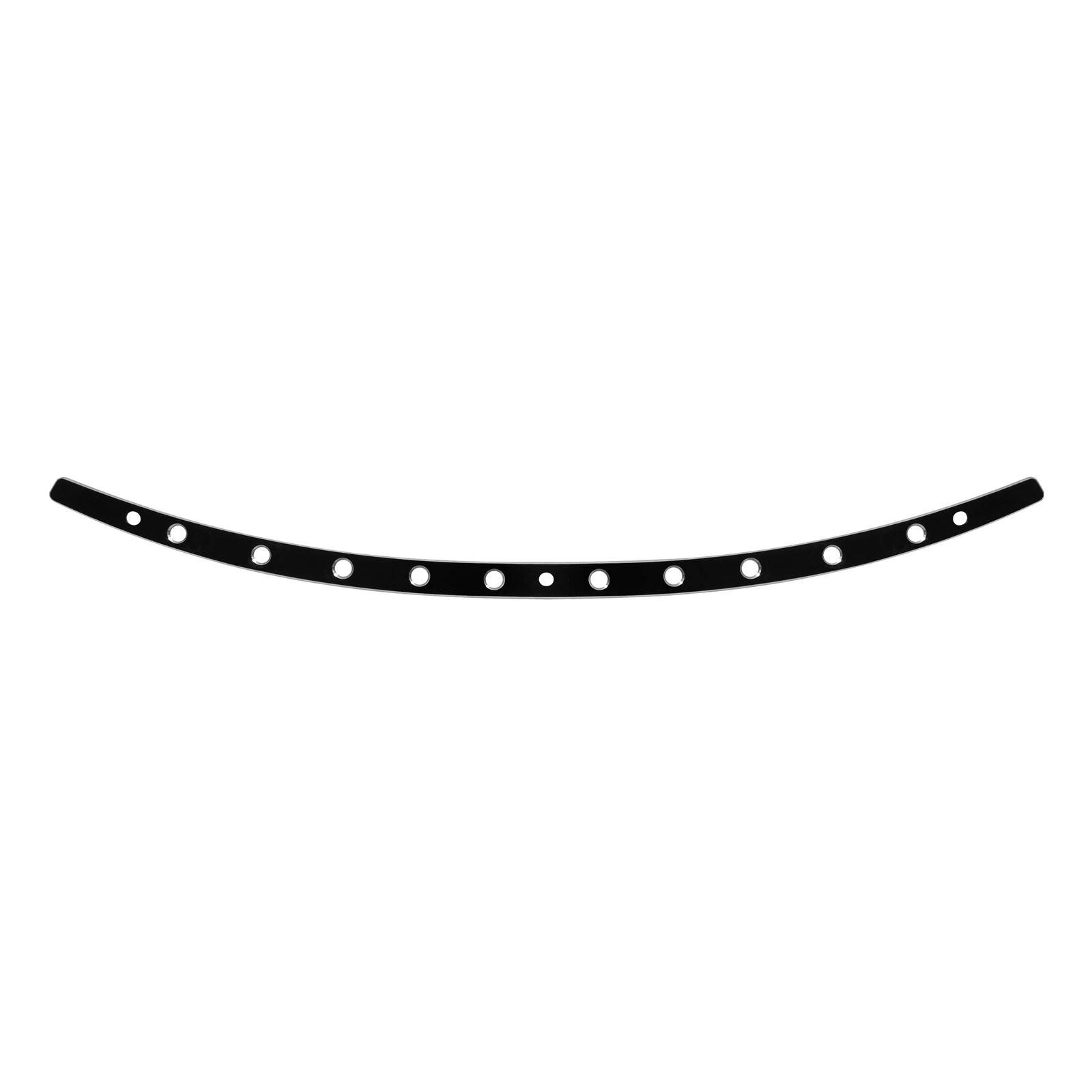 Memphis Shades Windshield Trim - Black - Holes - FLH '14+ MEB0976_73643