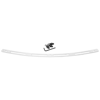Memphis Shades Windshield Trim - Polished - Slots - FLH '96-'13 MEM0945_73649