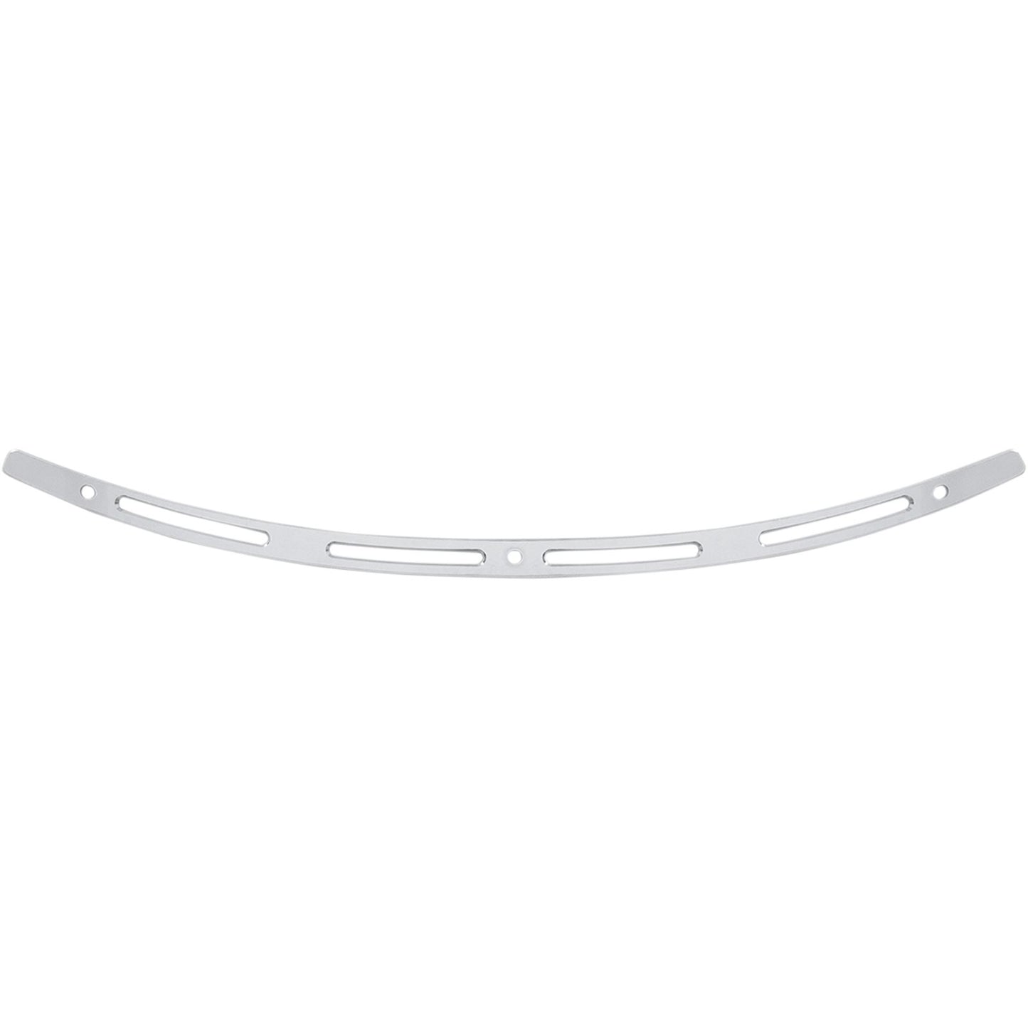 Memphis Shades Windshield Trim - Polished - Slots - FLH '96-'13 MEM0945_427021