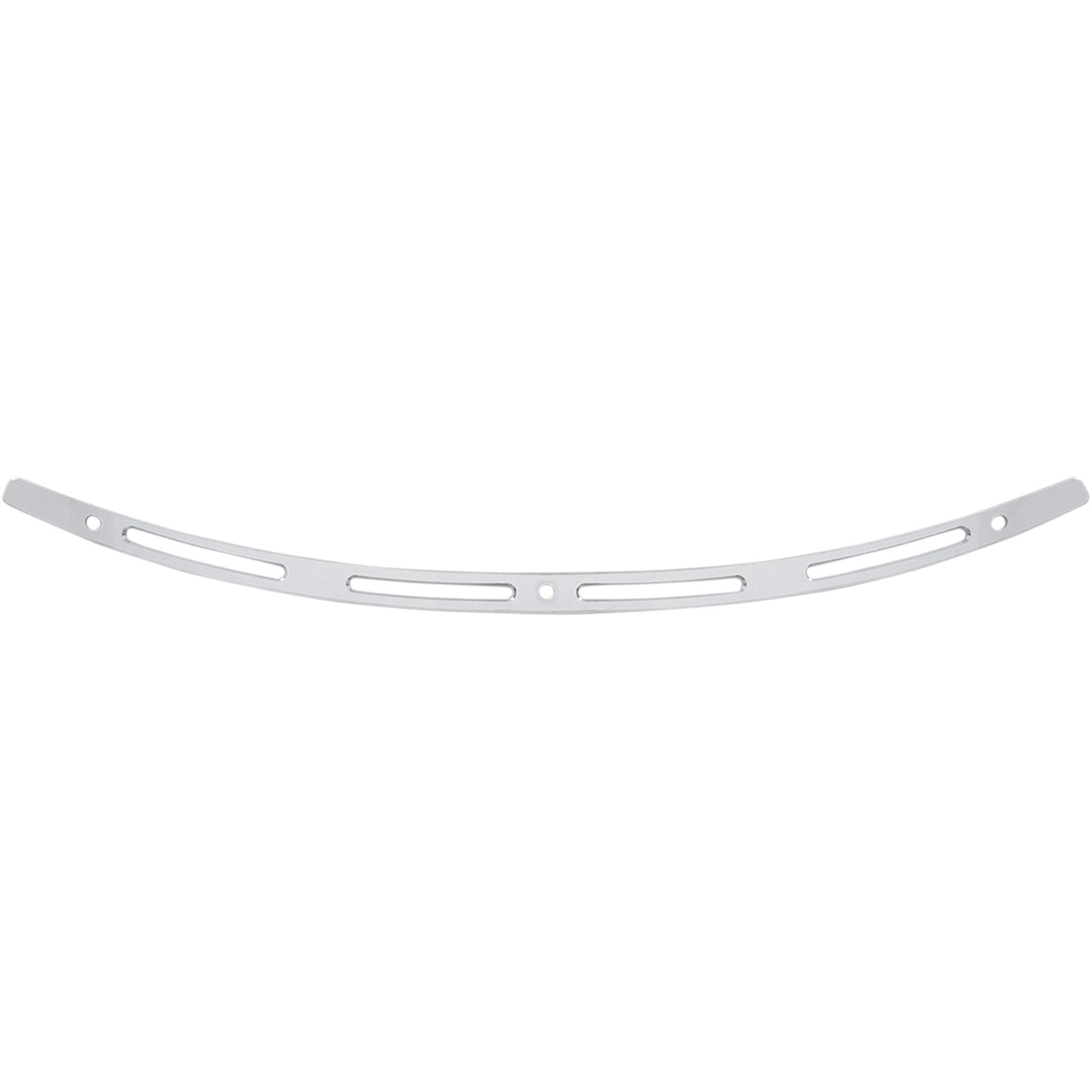 Memphis Shades Windshield Trim - Polished - Slots - FLH '96-'13 MEM0945_427021