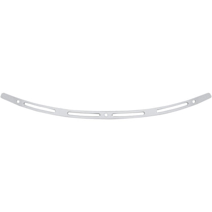 Memphis Shades Windshield Trim - Polished - Slots - FLH '96-'13 MEM0945_427021