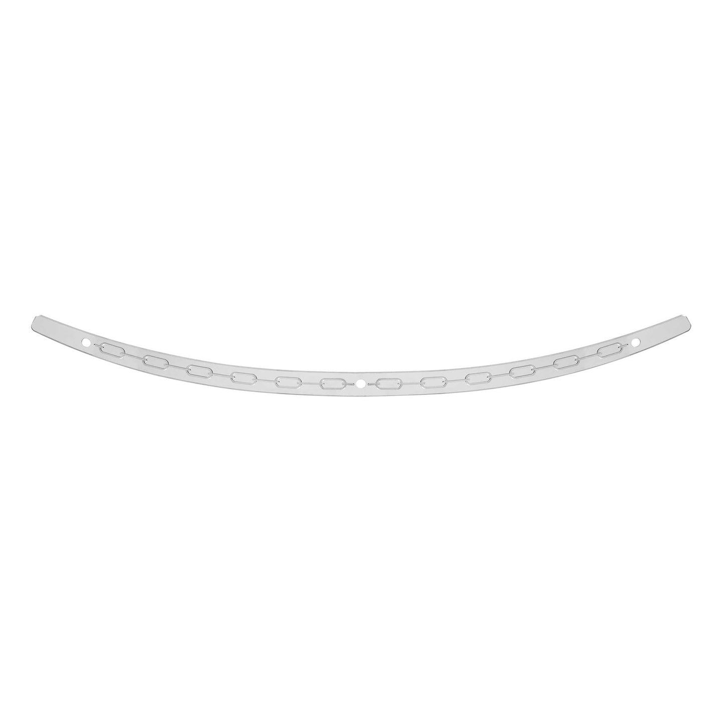 Memphis Shades Windshield Trim - Polished - Chain - FLH '14+ MEM0973_73654