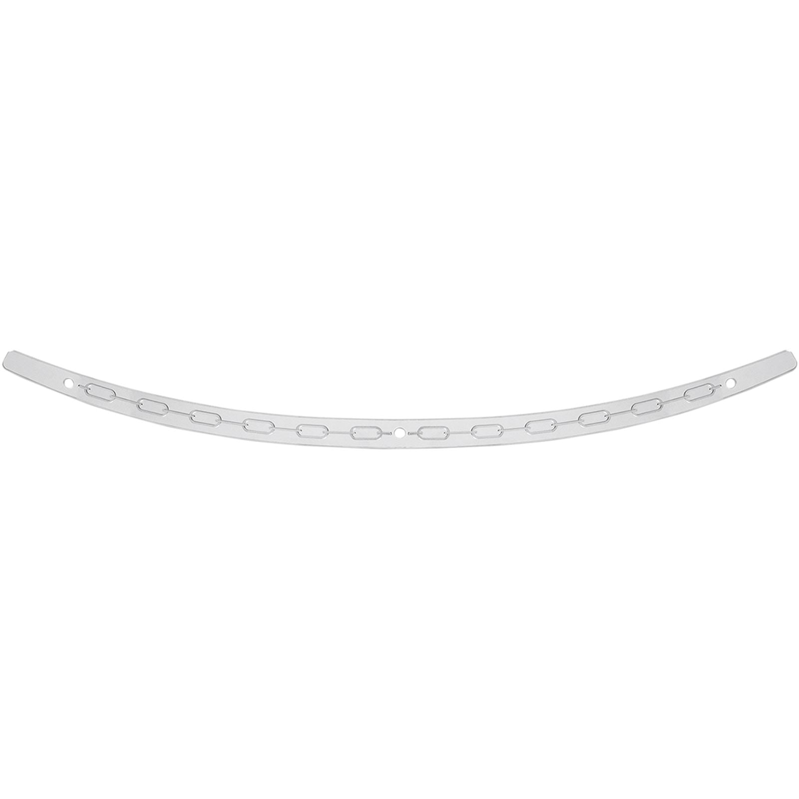 Memphis Shades Windshield Trim - Polished - Chain - FLH '14+ MEM0973_427031