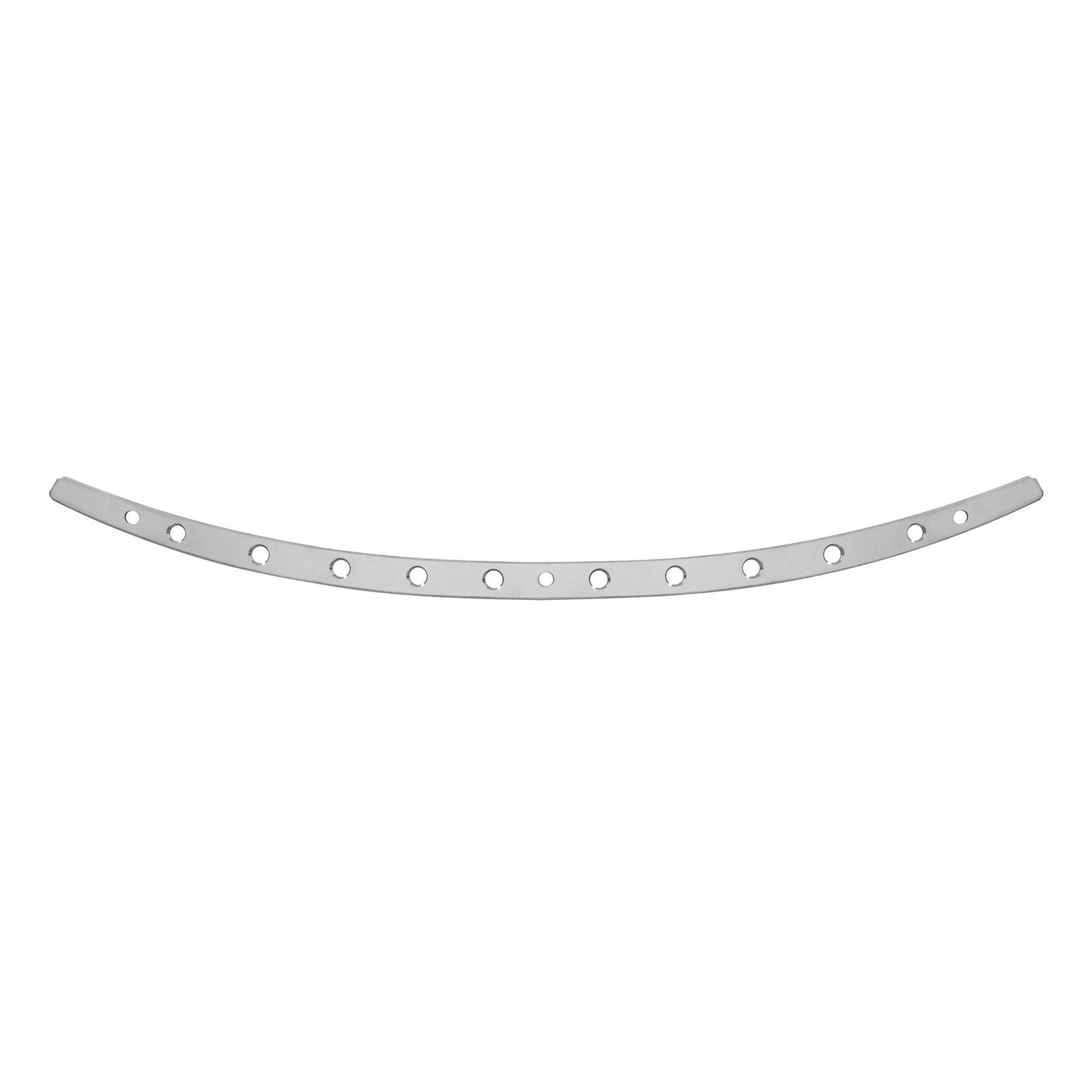Memphis Shades Windshield Trim - Polished - Holes - FLH '14+ MEM0976_73657