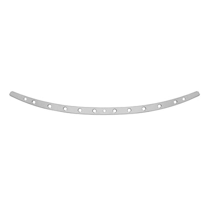 Memphis Shades Windshield Trim - Polished - Holes - FLH '14+ MEM0976_73657