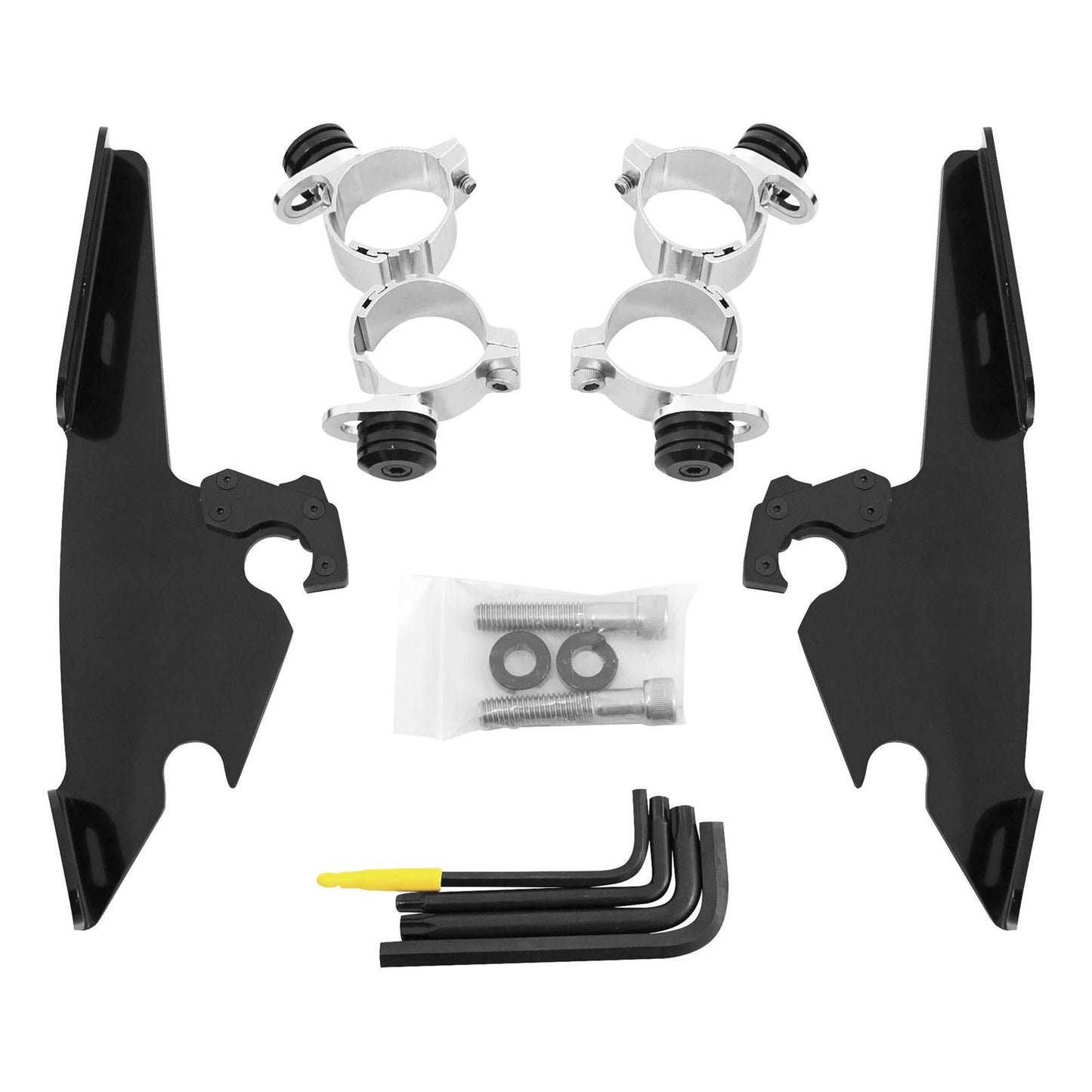 Memphis Shades Fats/Slim Mounting Kit - Polished - XL 48 MEB1986_73824