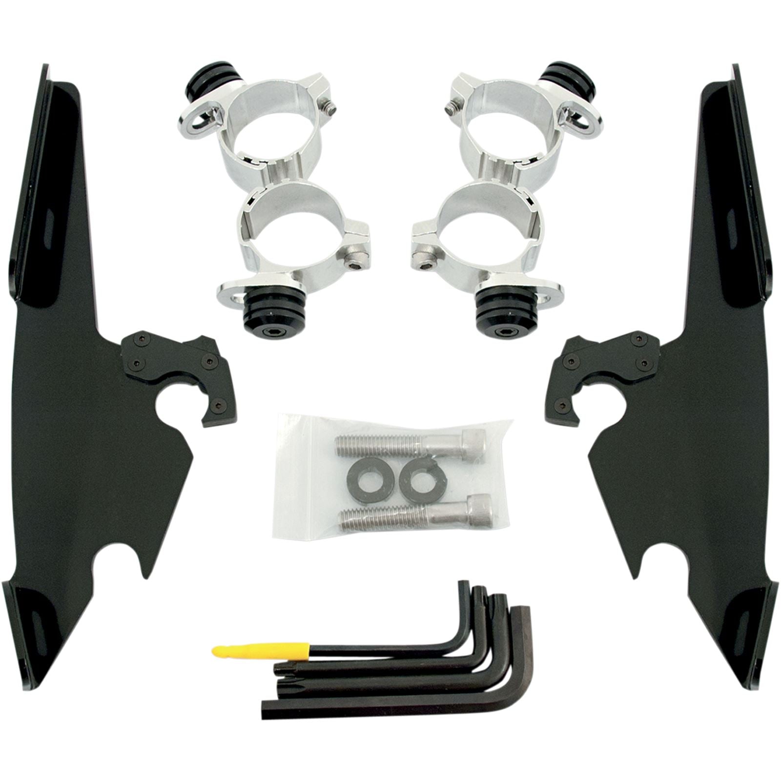 Memphis Shades Fats/Slim Mounting Kit - Polished - XL 48 MEB1986_426692