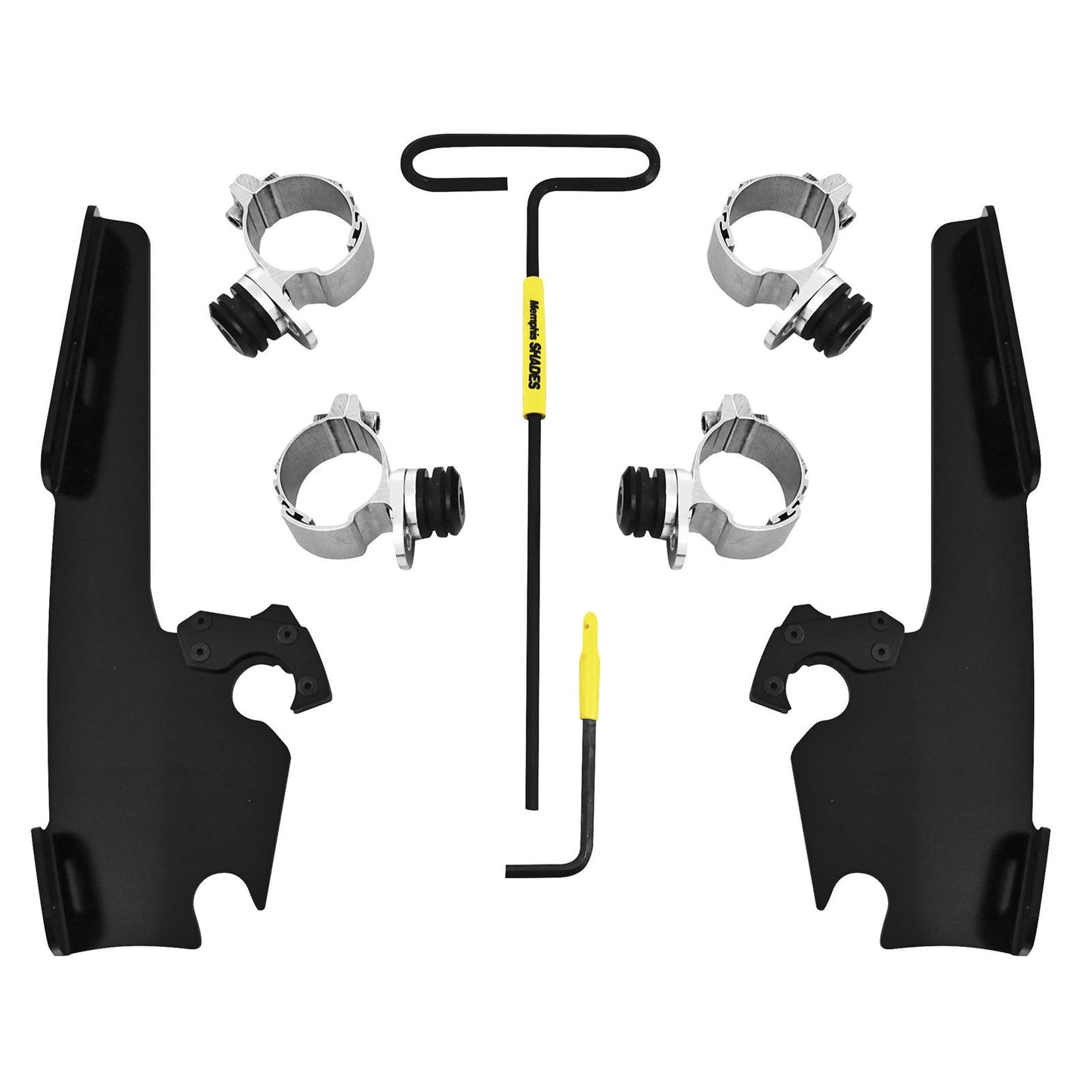 Memphis Shades Fats/Slim Mounting Kit - Black - XL883 MEB2001_73825