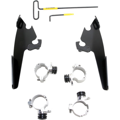 Memphis Shades Fats/Slim Mounting Kit - Black - XL883 MEB2001_425974