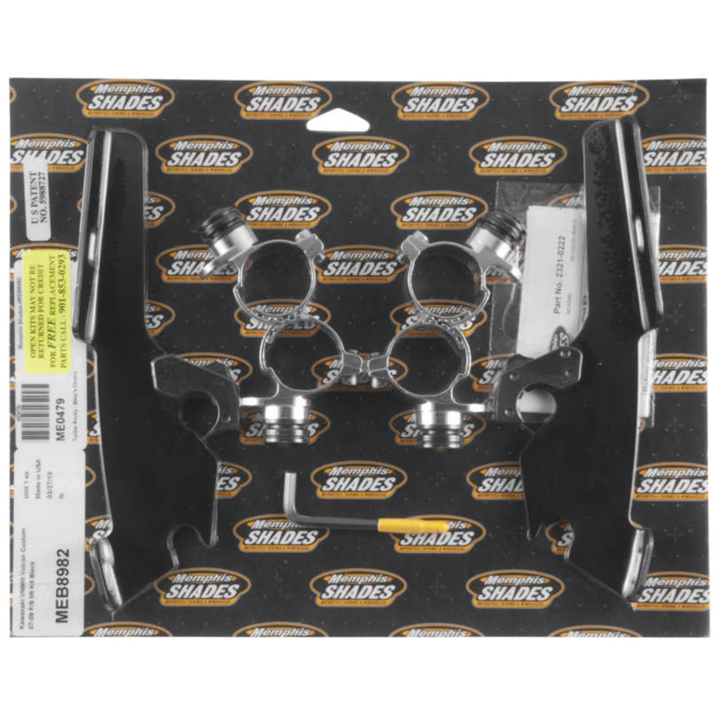 Memphis Shades Fats/Slim Trigger Lock Mounting Kit - VN900 Custom - Black MEB8982_73838