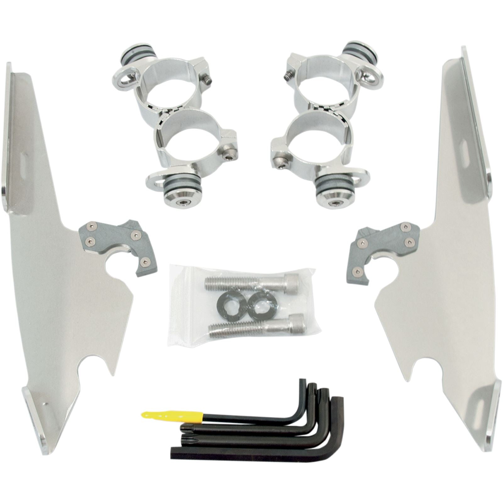 Memphis Shades Fats/Slim Mounting Kit - Polished - XL 48 MEK1986_425916