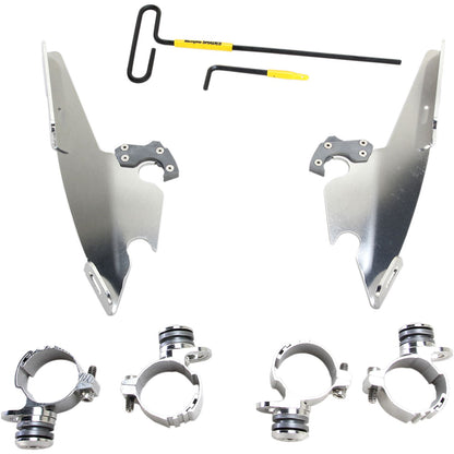 Memphis Shades Fats/Slim Mounting Kit - Polished - XL883 MEK2001_425973