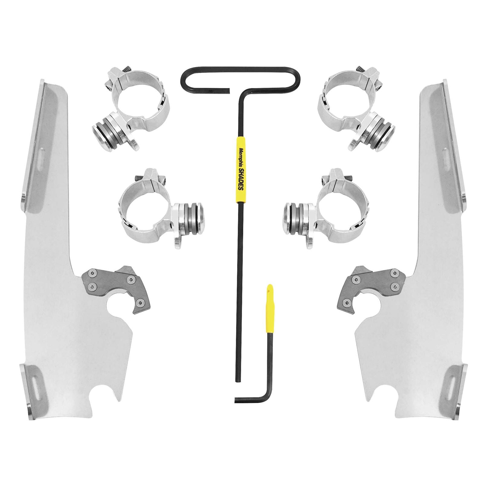 Memphis Shades Fats/Slim Mounting Kit - Polished - XL12C MEK2005_73849