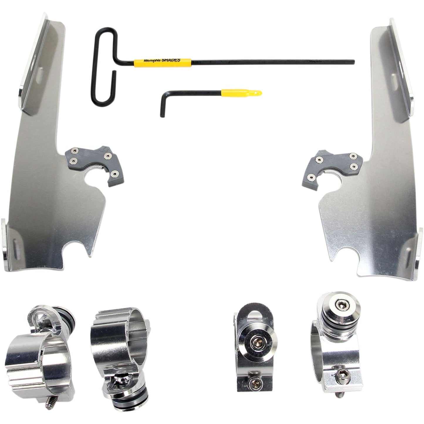 Memphis Shades Fats/Slim Mounting Kit - Polished - XL12C MEK2005_426733
