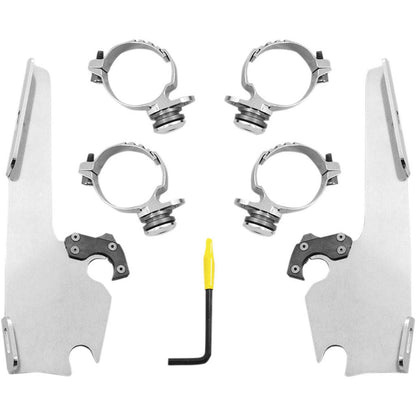 Memphis Shades Fats/Slim Mounting Kit - Polished - FXDL MEK2013_73850